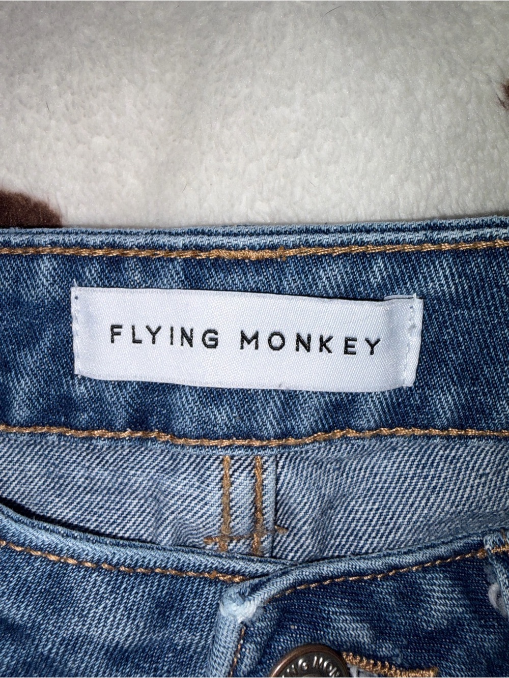 Flying Monkey Light Blue Straight Leg Jeans